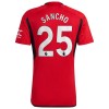 Camiseta de fútbol Manchester United Sancho 25 Primera Equipación 23-24 - Hombre